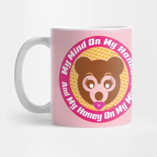 Honey on My Mind Lady Honey Bear Mug